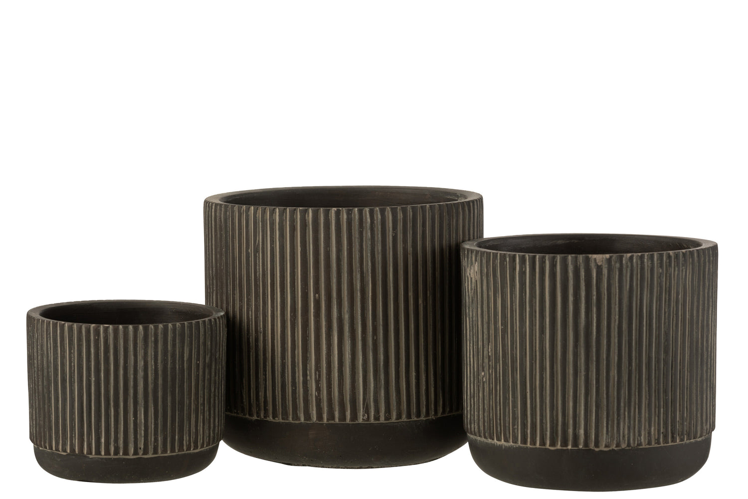 Flowerpot-Line-Ceramic-Black/Brown1