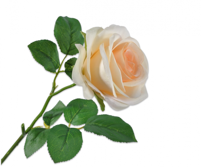ROOS STEEL GEEL LT 49 cm- Zijden bloem - Kunst bloem -duurzaam