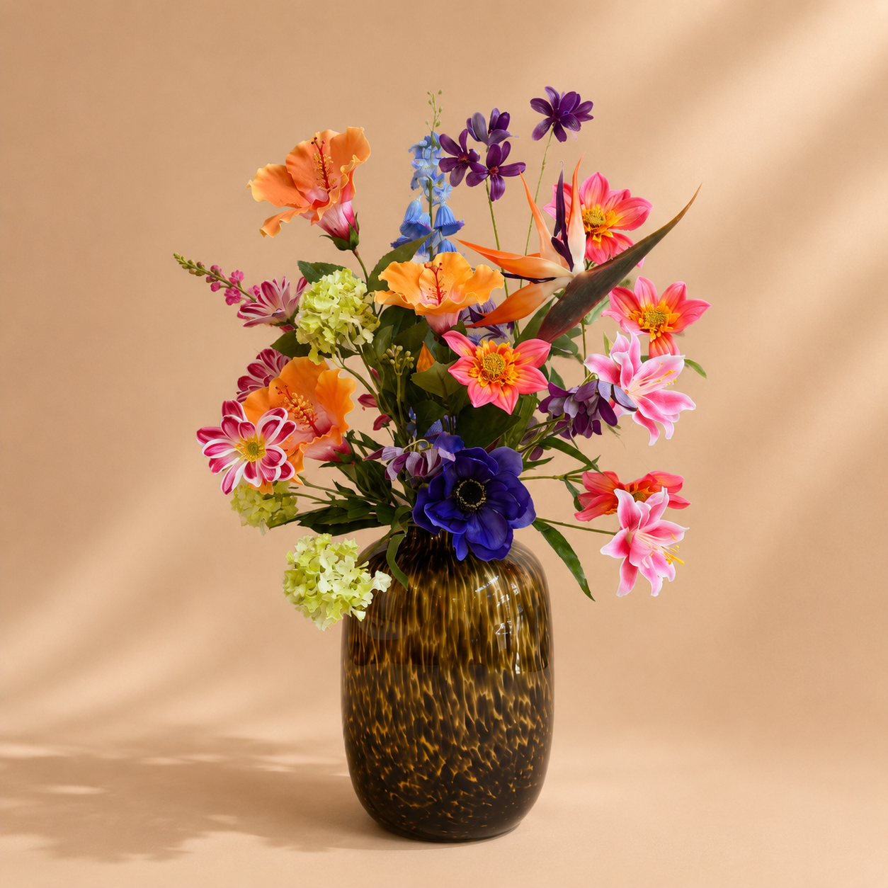 Bont Petit - zijden boeket - kunstbloemen