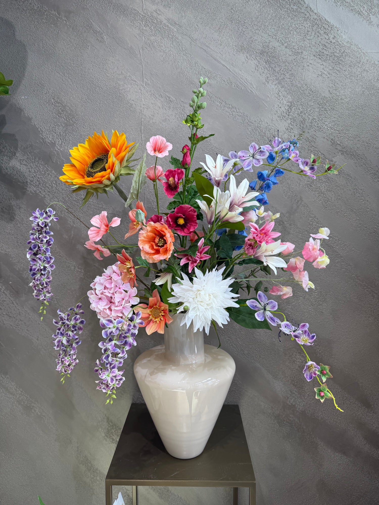 Zijden Boeket pastel summershine