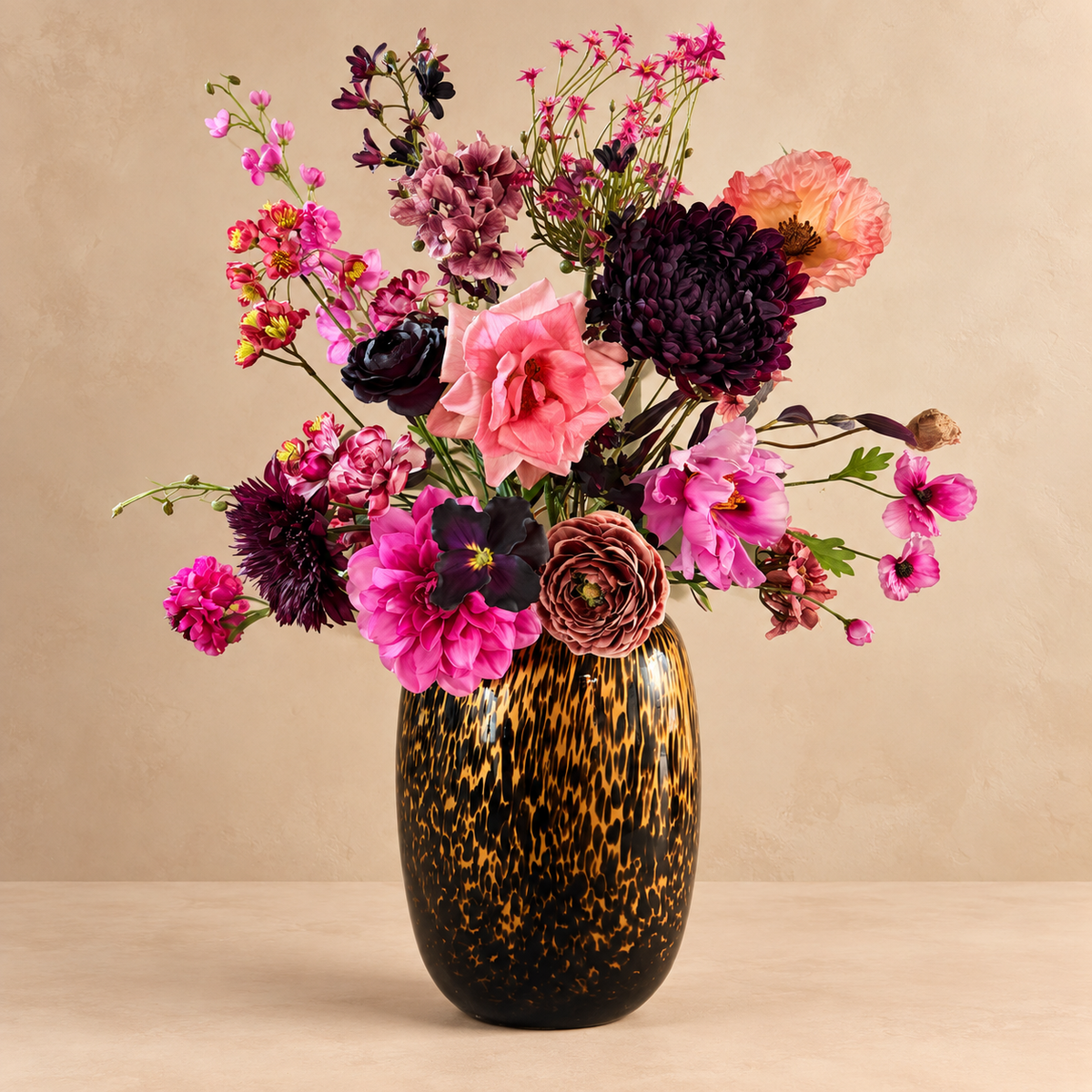 Zijden boeket Burgundy Chic – Royaal