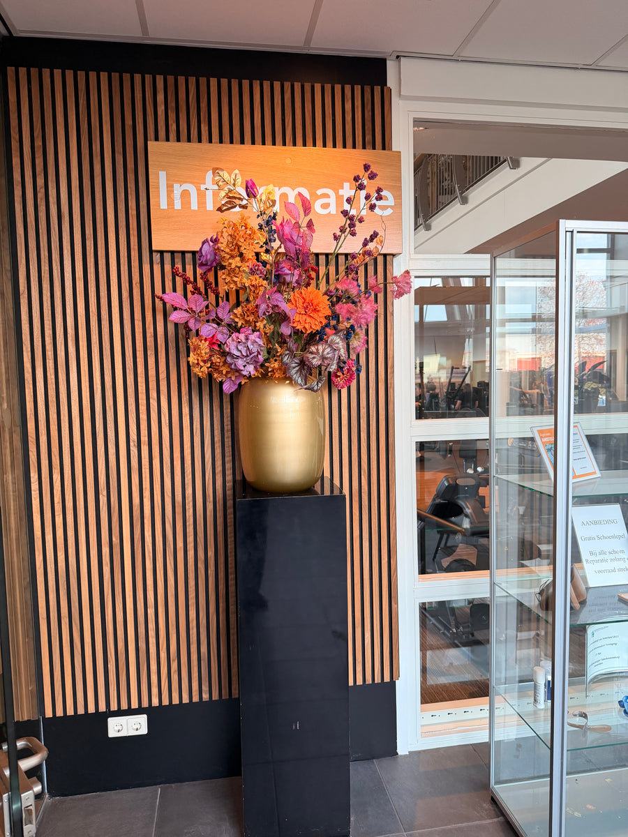Statement zakelijk zijden bloemen abonnement