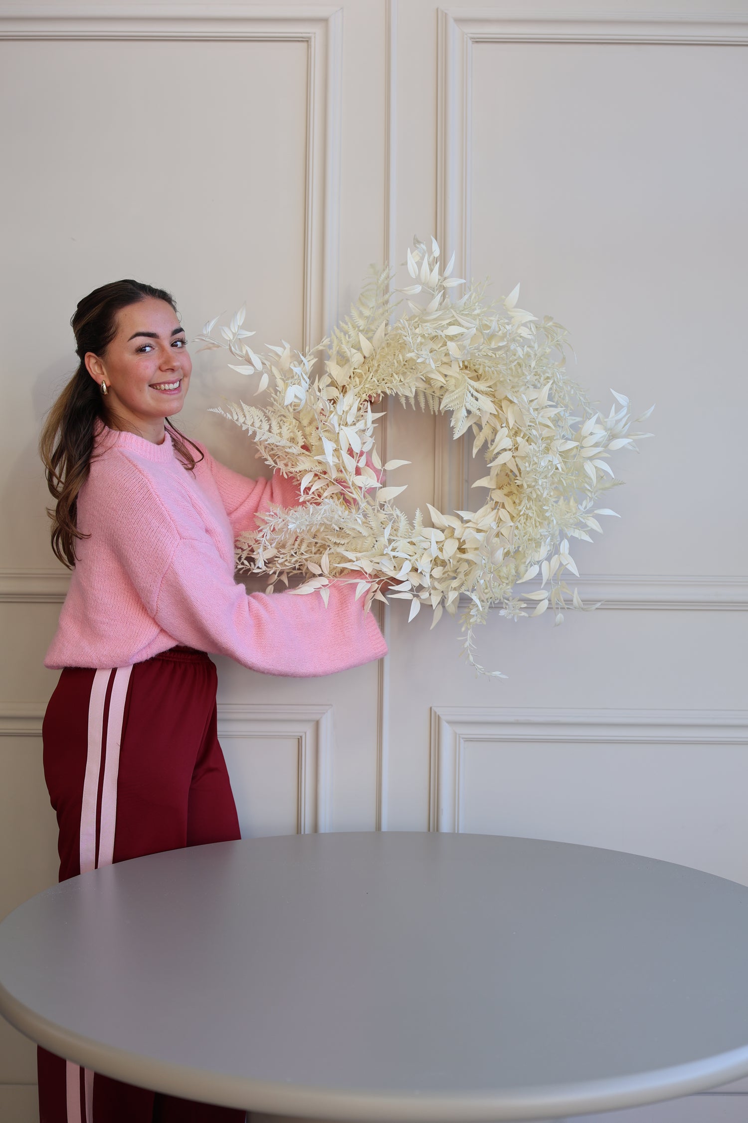 Kerst Artikelen - Witte Krans 60x60