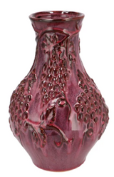 Inga grape purple vase active glaze 25x25x35cm