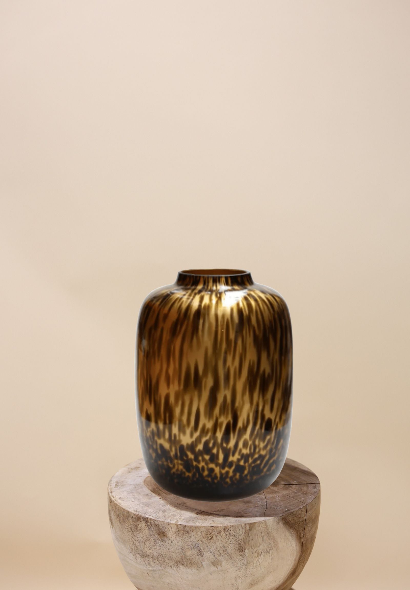 Vaas - Cheetah goud - glas