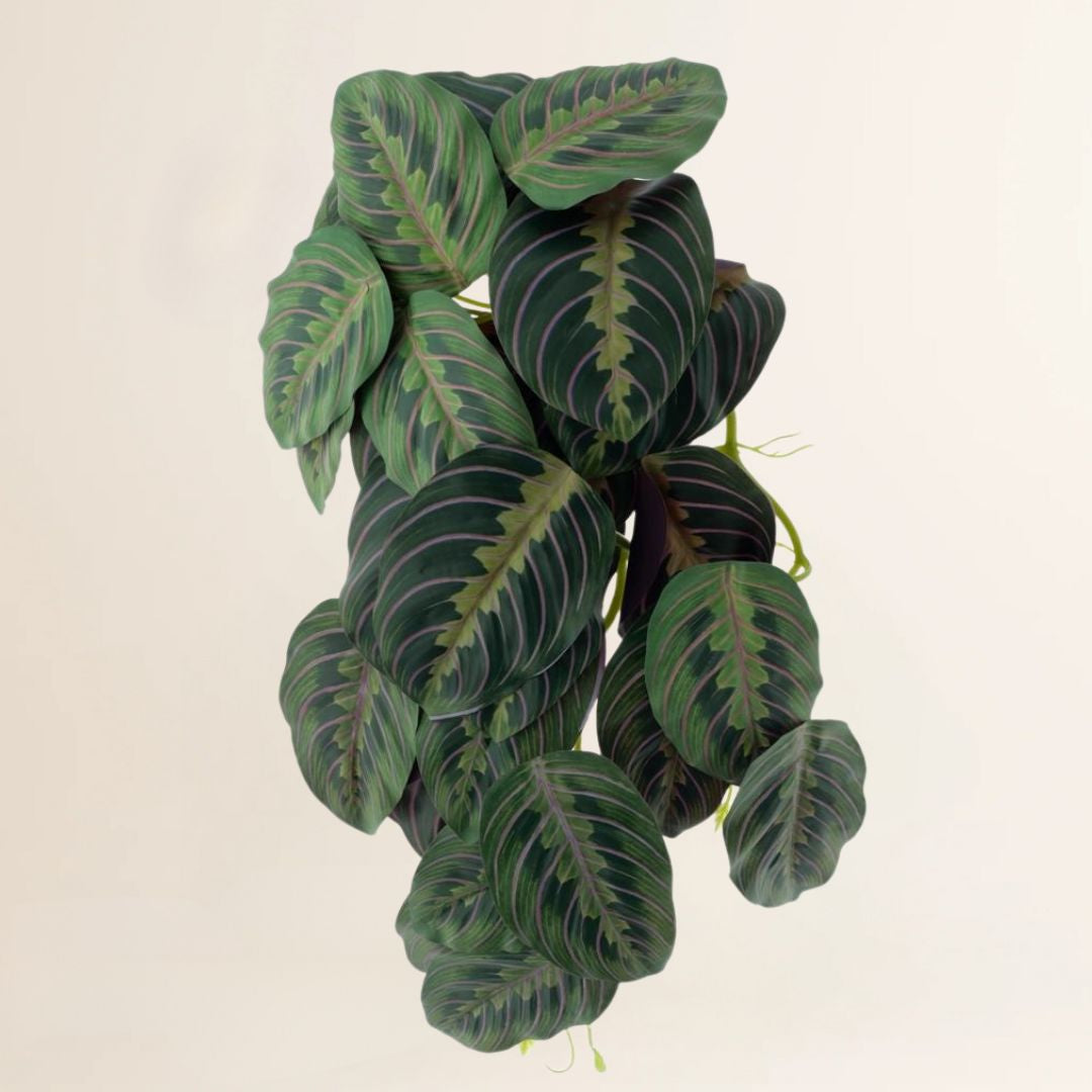 Losse zijden bloem Marantha yellow/green spray 58 cm