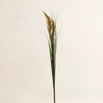 Losse zijden bloem Timothy w/grass oranje cymbidium 105 cm