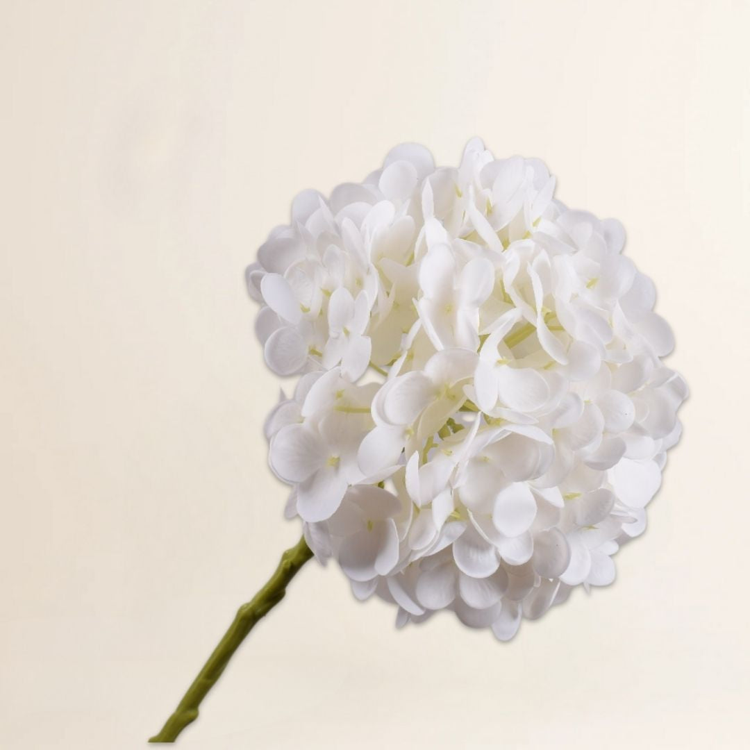 Hortensia steel wit 47 cm