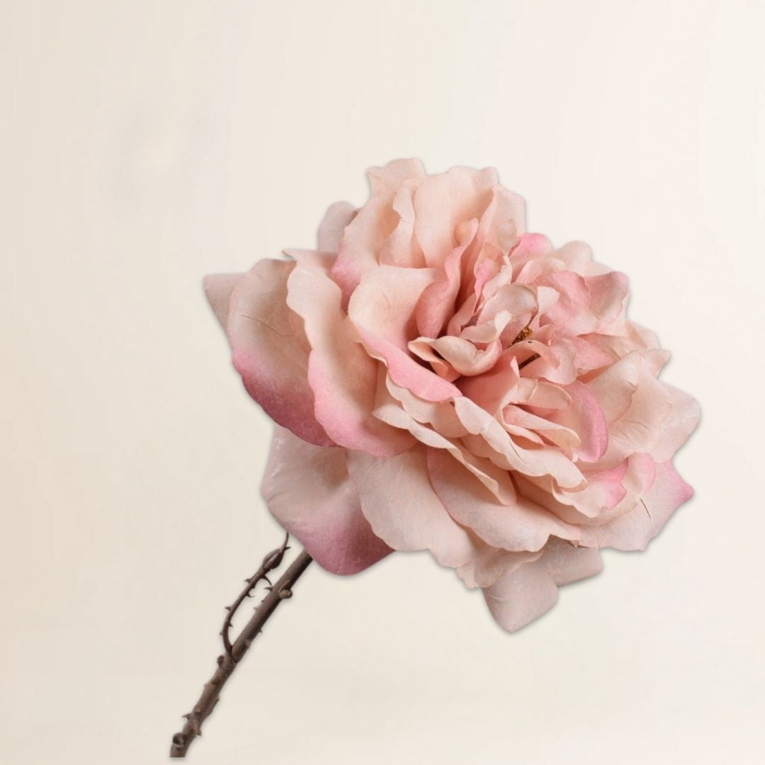 Roos steel roze licht 76 cm