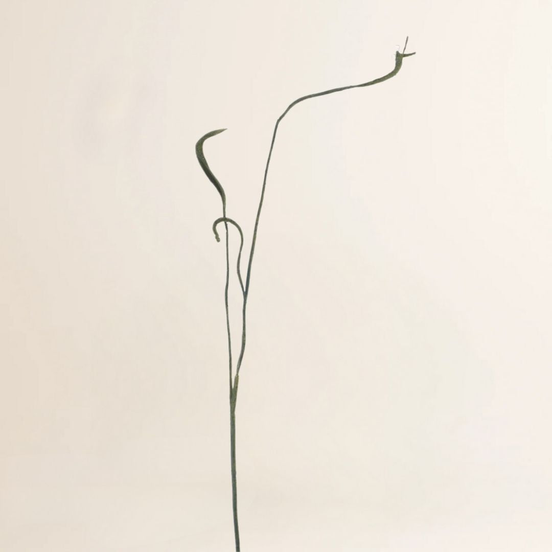 Losse zijden bloemen Gedraaide wilgentak groen/bruin 93 cm