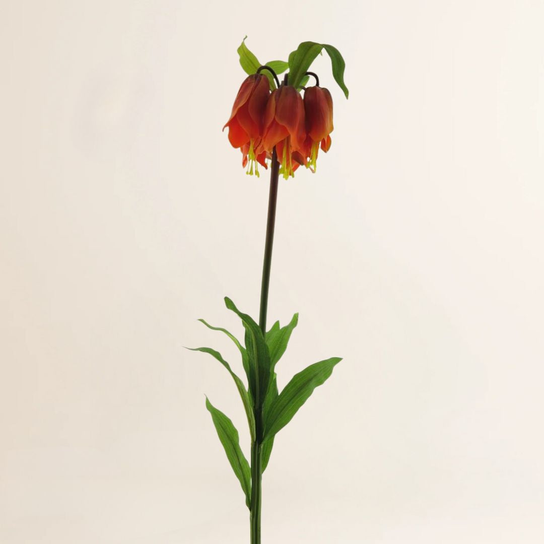 Losse zijden bloem Fritillaria oranje 119 cm