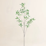 Losse zijden bloem Granaatappelblad groen 86 cm