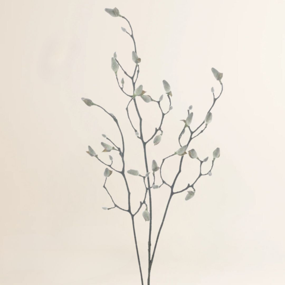 Losse zijden bloem Magnolia bud branch 123 cm