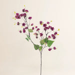 Losse zijden bloem Mini physalis spray rood 92 cm