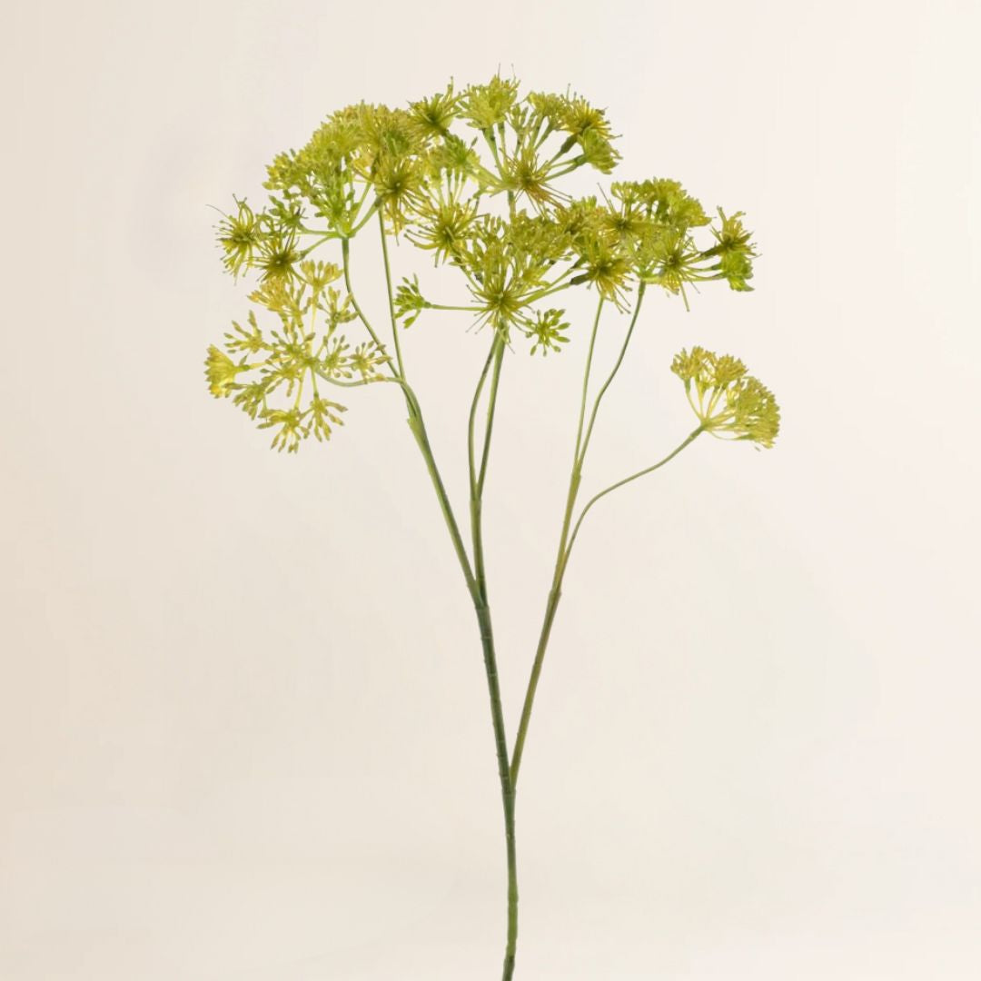 Losse zijden bloem Queen Anne lace spray 57 cm