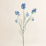 Losse zijden bloem Wilde ridderspoor donkerblauw 71 cm