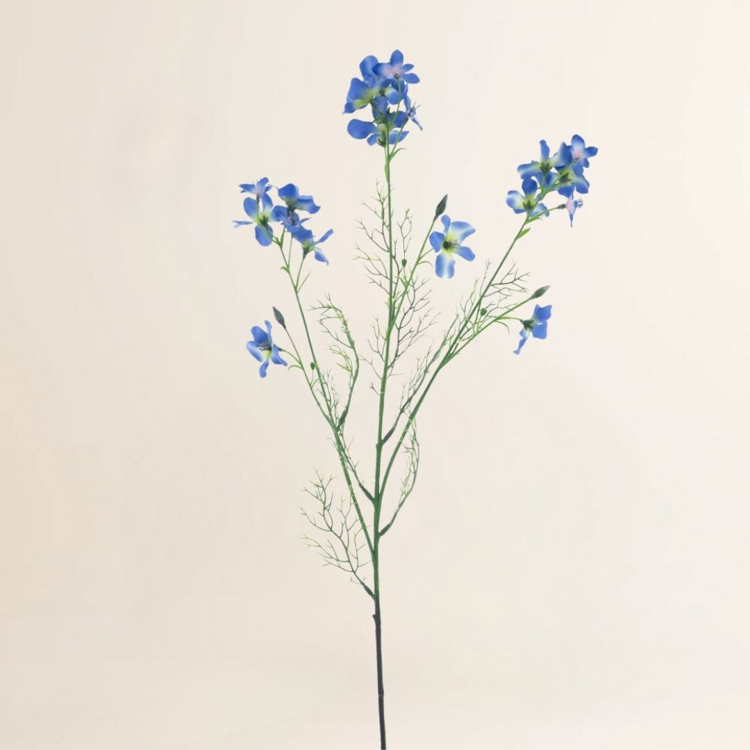 Losse zijden bloem Wilde ridderspoor donkerblauw 71 cm