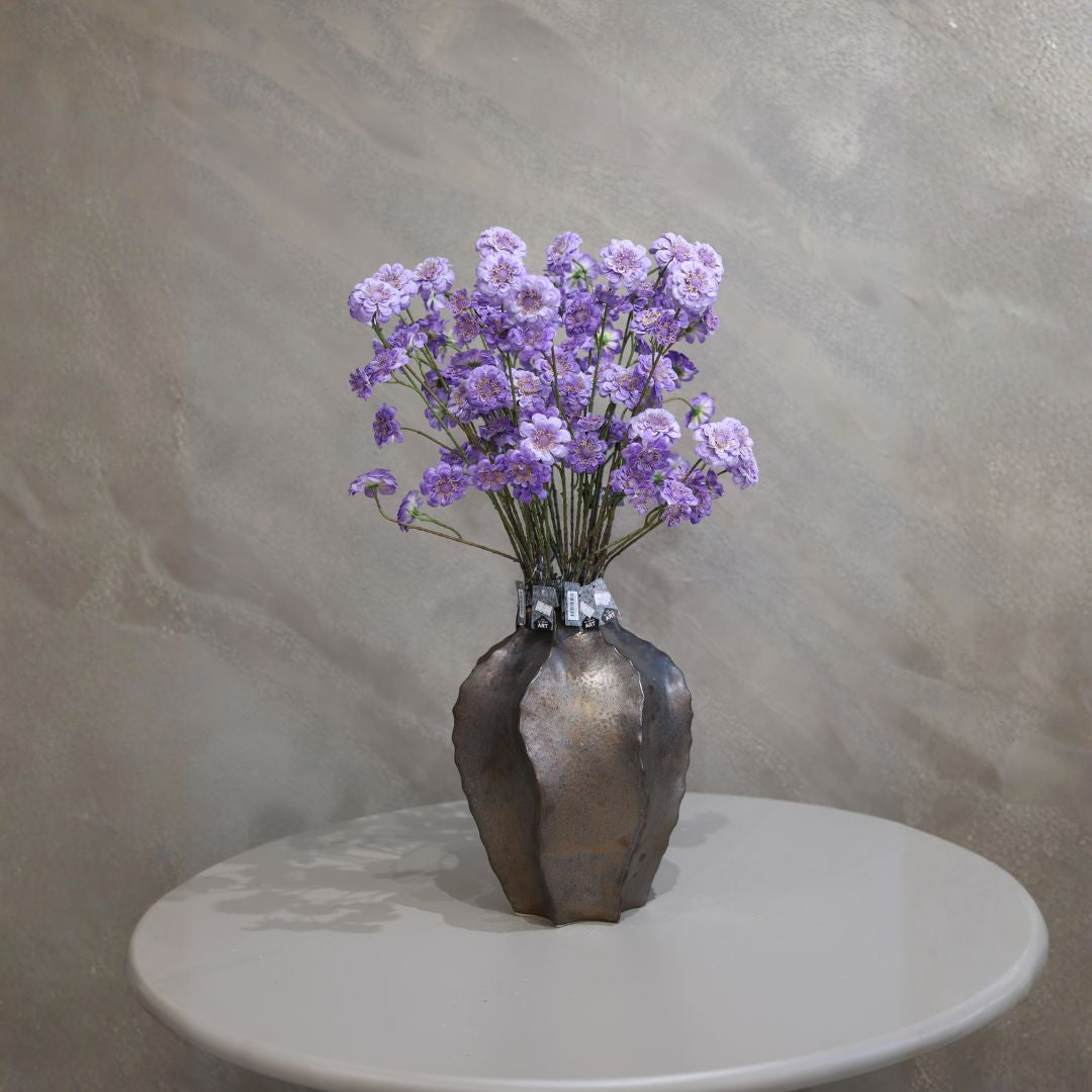 Losse zijden bloem Zinnia lavendel 