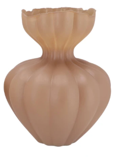 Luxx natural brown vase cone neck 26x32cm