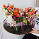 Milou zijdenboeket tulpen feest - inclusief vaas