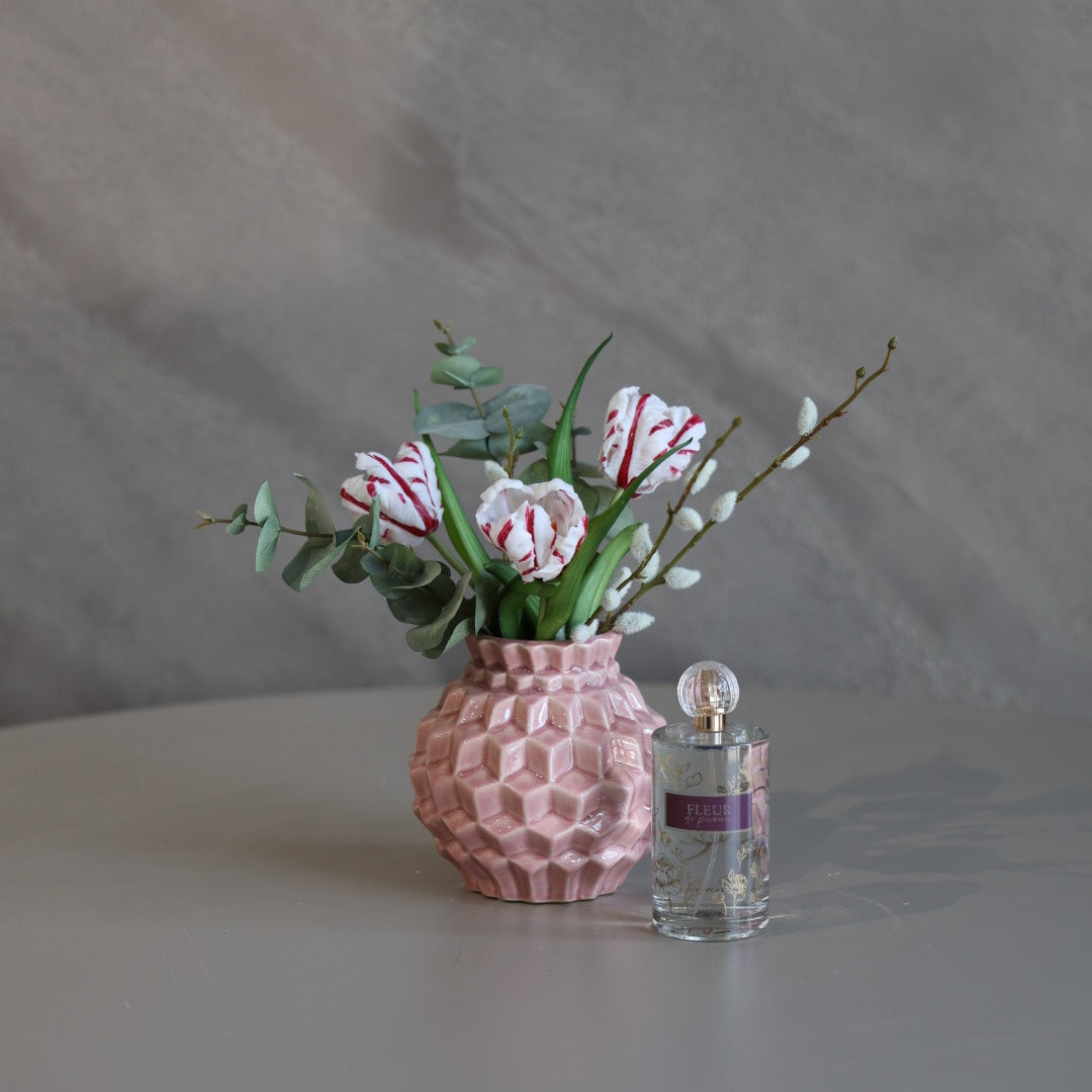 Mini-Zijdenboeket-tulp-incl-vaas