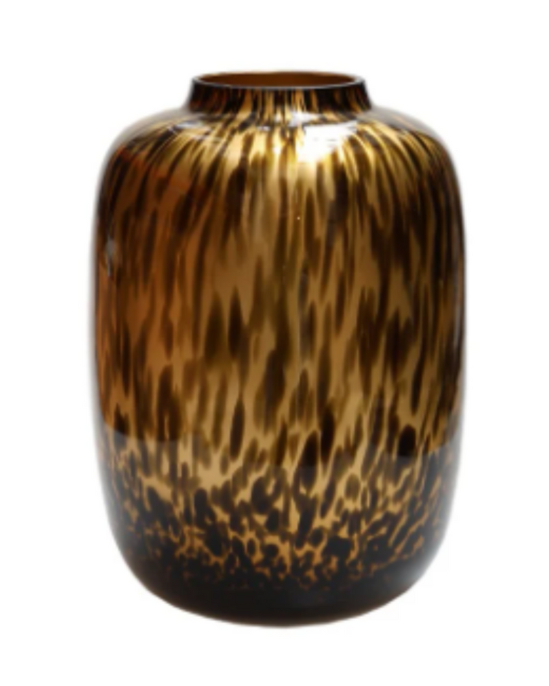 Vaas - Cheetah goud - glas