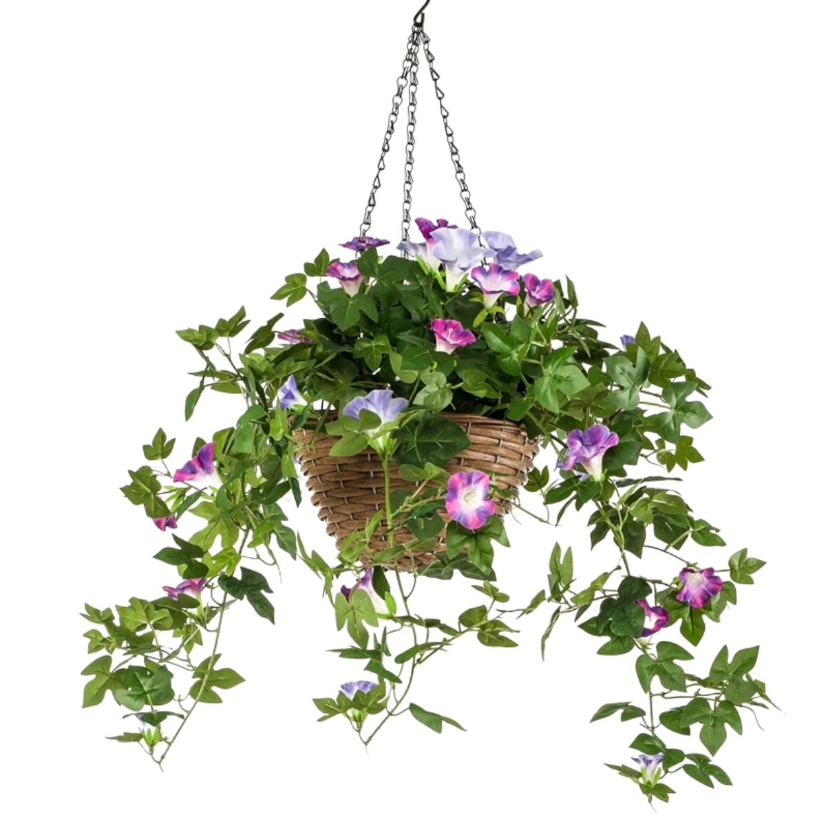 Petunia zijden hangplant paars 70cm - UV bestendig