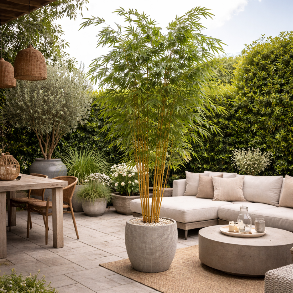 BAMBOE I/POT GROEN  274 cm