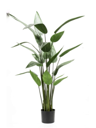Heliconia 125cm/22lvs - Zijden plant- Kunst plant -duurzaam