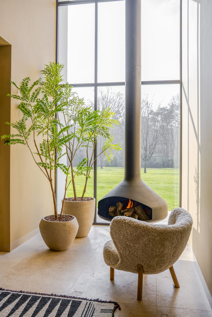 Mimosa boom  - 210cm - kunstplant - zijdenplant