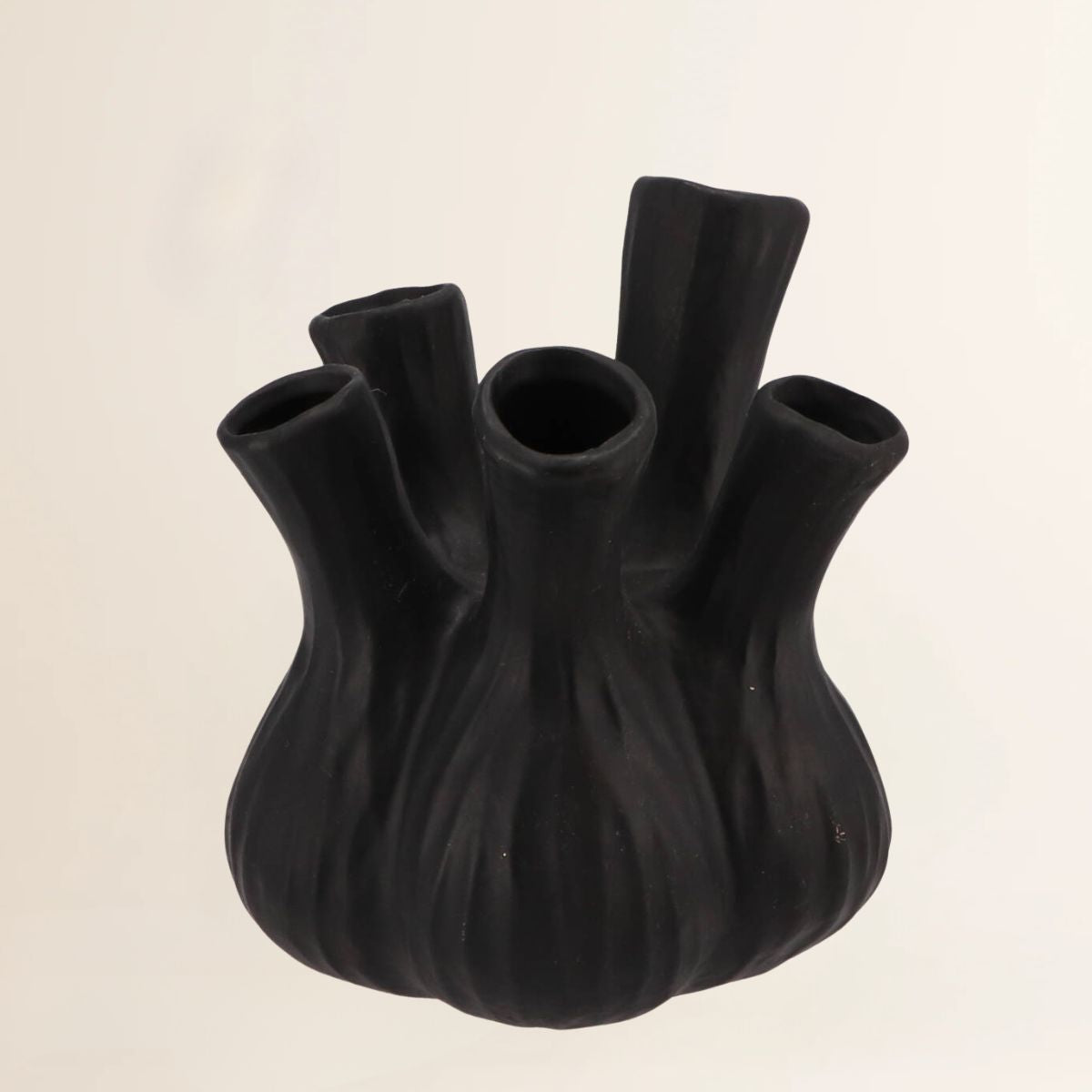 Toetervaas matzwart 17x20 cm