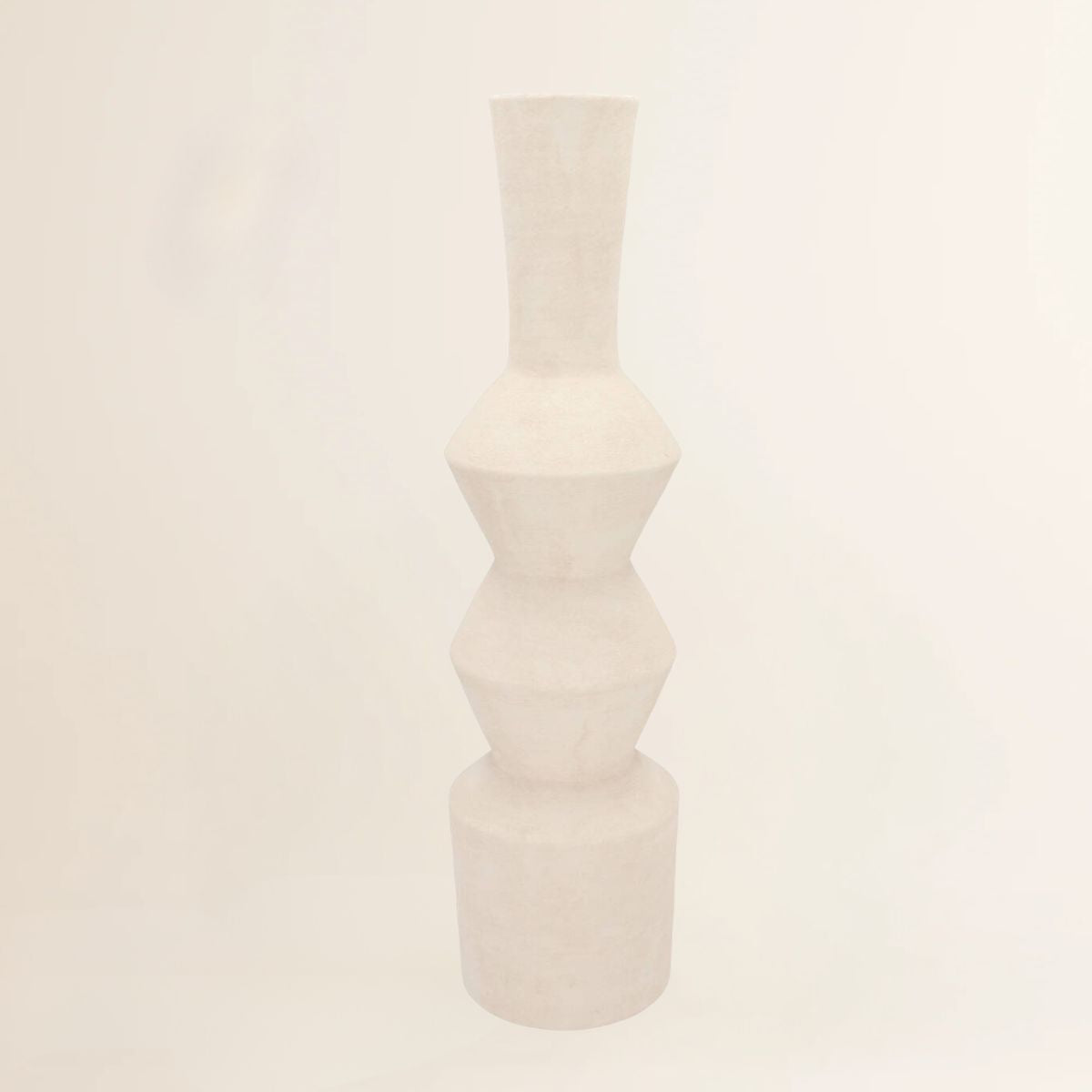 Lisboa wit curves vaas 20x20x72 cm