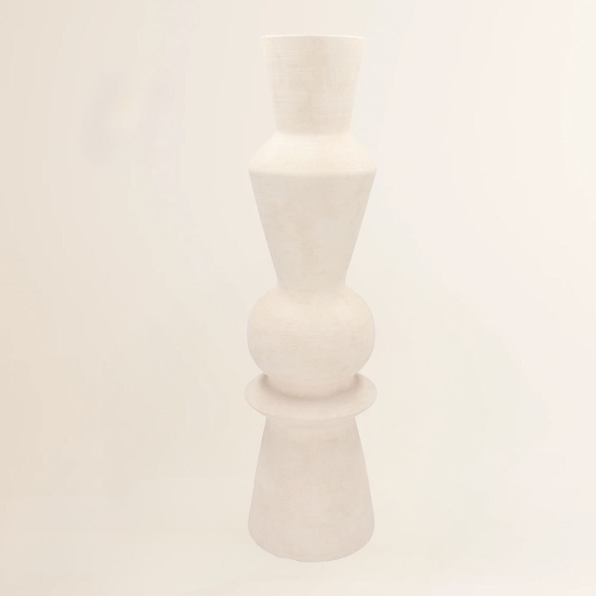 Lisboa wit sparkle vaas 16x16x59 cm