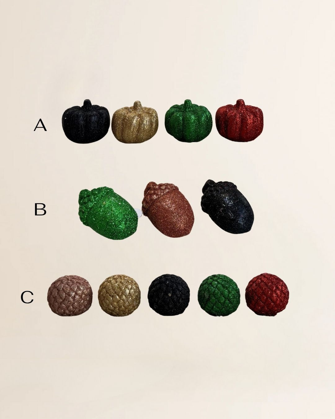 Kerst artikel - mini's glitter