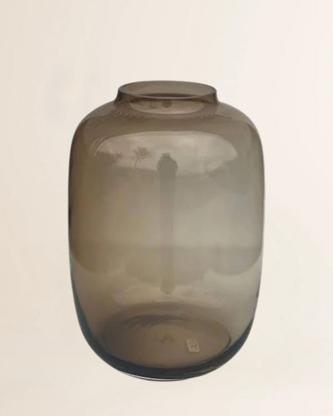 Vaas - Taupe bruin - glas