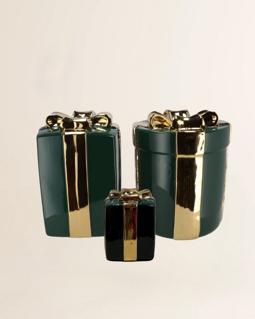 Joy majestic vase present - green - 3 maten