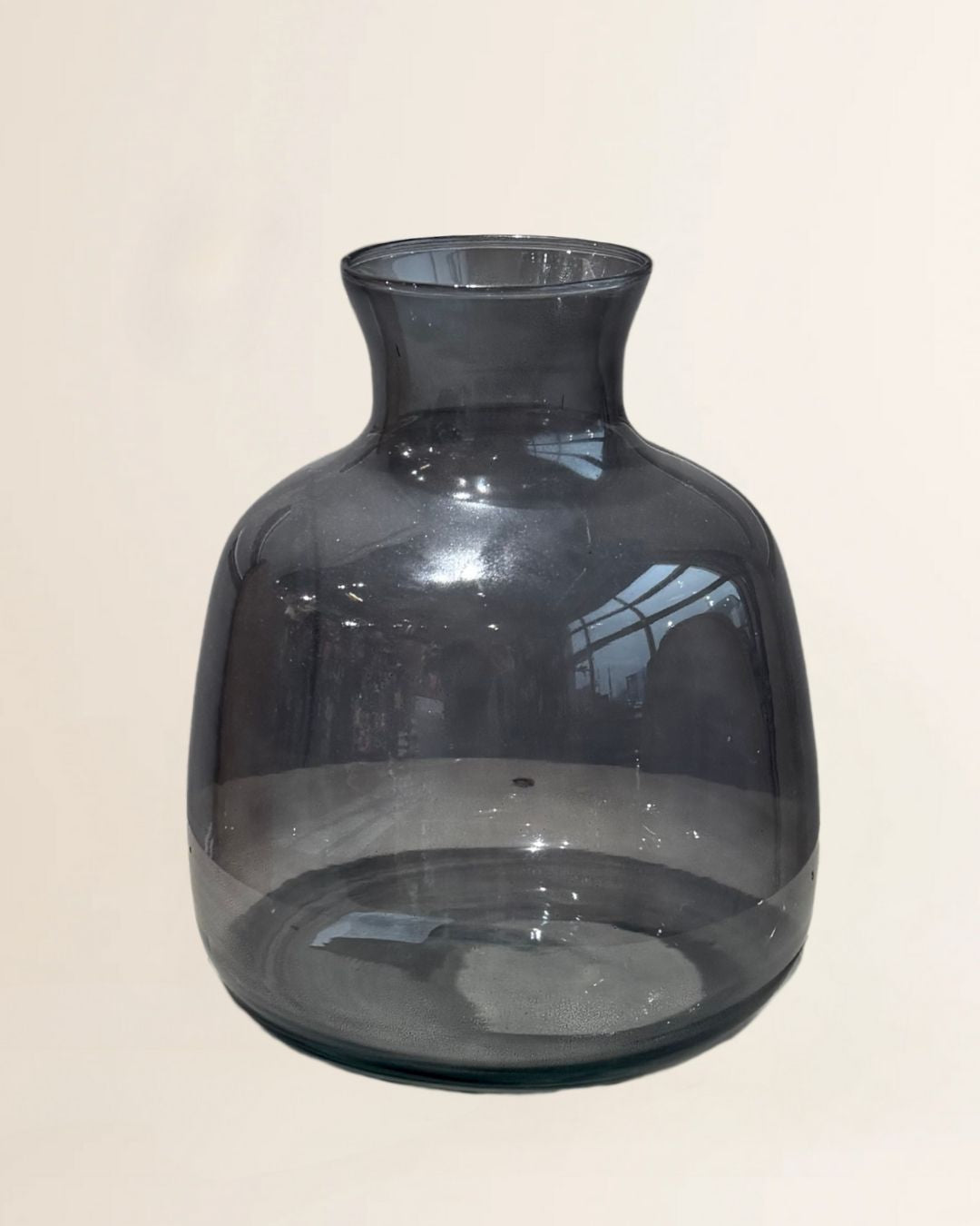 Mira smoke glass bottle big 24x24x28cm