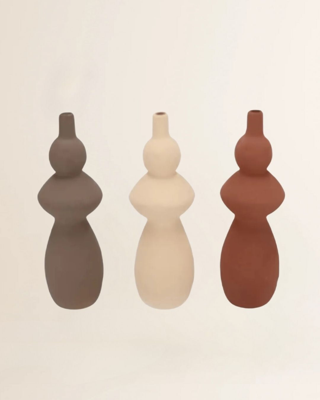 Indre woods brown/sand bottle 9x9x26cm- per stuk - 3 kleuren