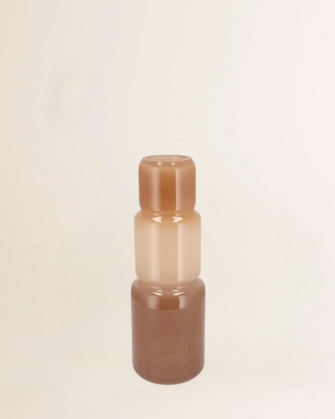 May natural brown vase tower ass 12x12x35cm