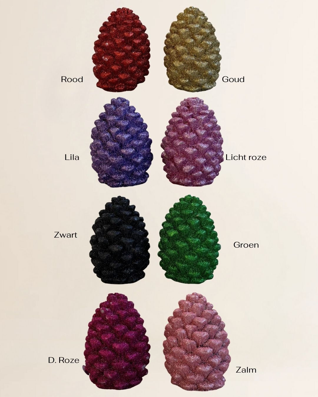 Kerst artikel - Denneappels glitter