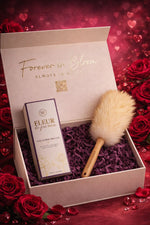 Bloemen en parfum als valentijns geschenk