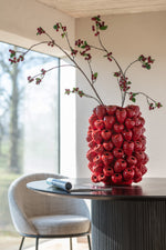 Vase-Berry-Relief-Clay-Christmas-Red1