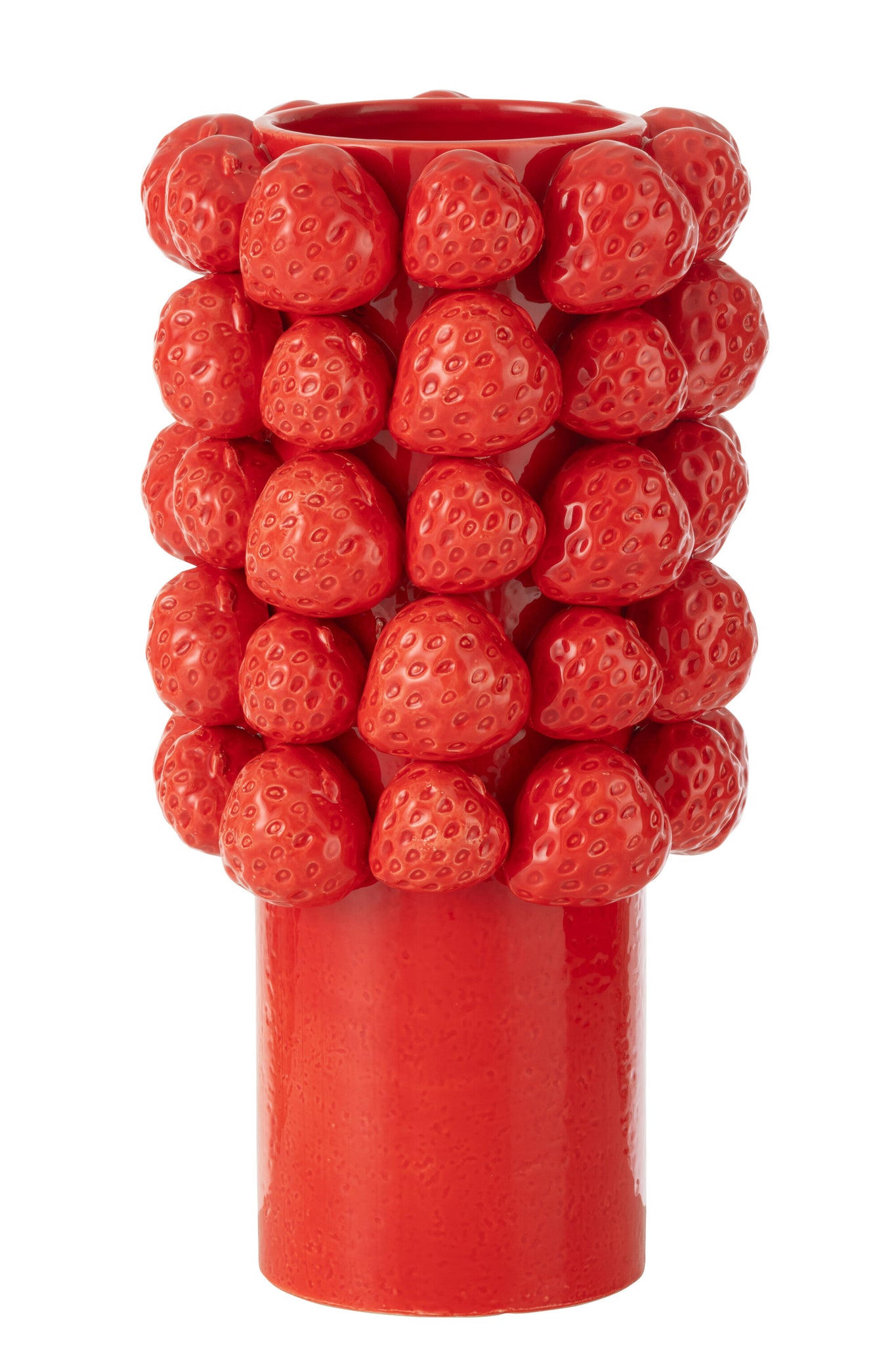 Vase-Strawberries-Ceramic-Red2