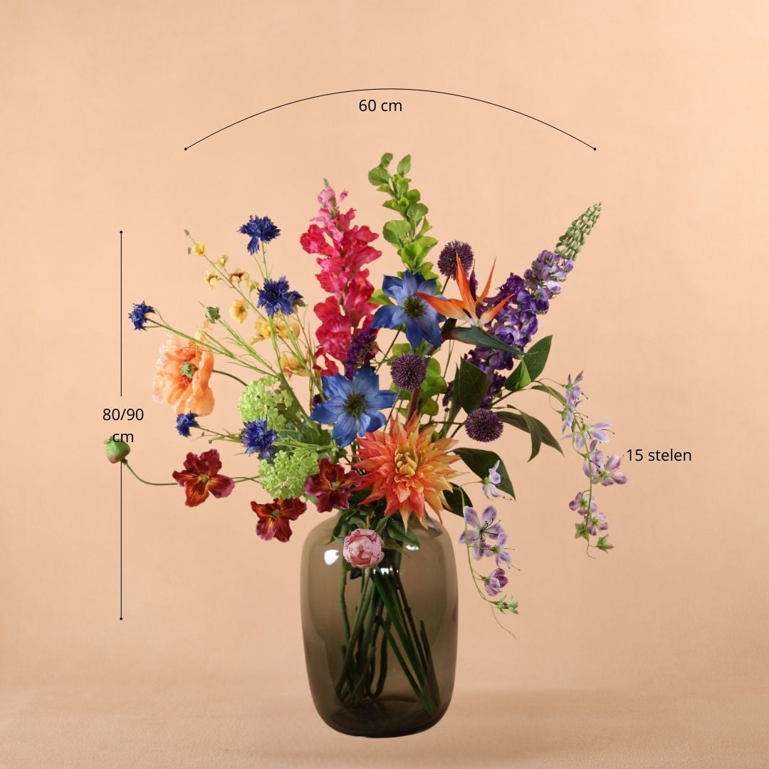 Bont Royaal - zijden boeket