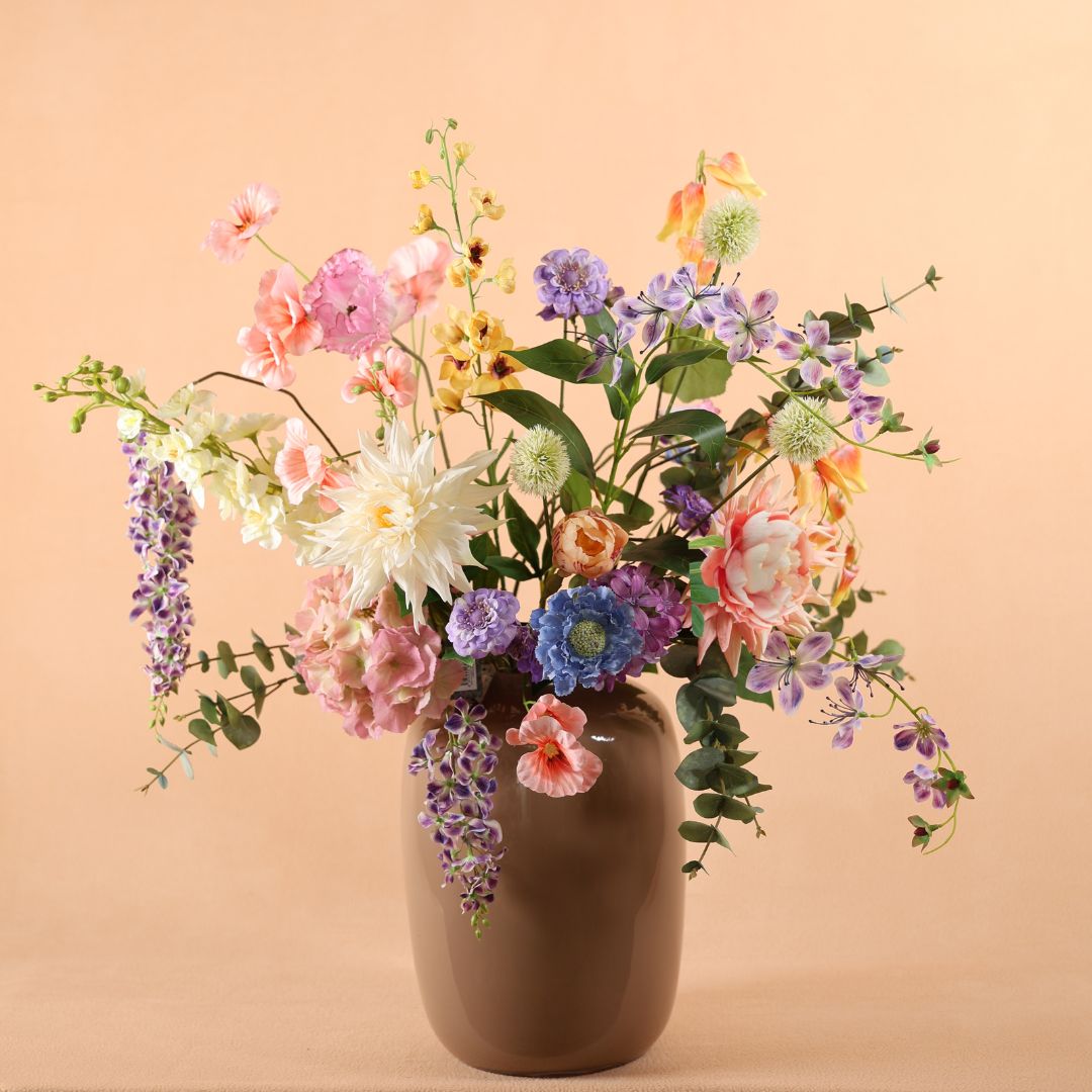 Zijden Boeket - Royaal Pastel