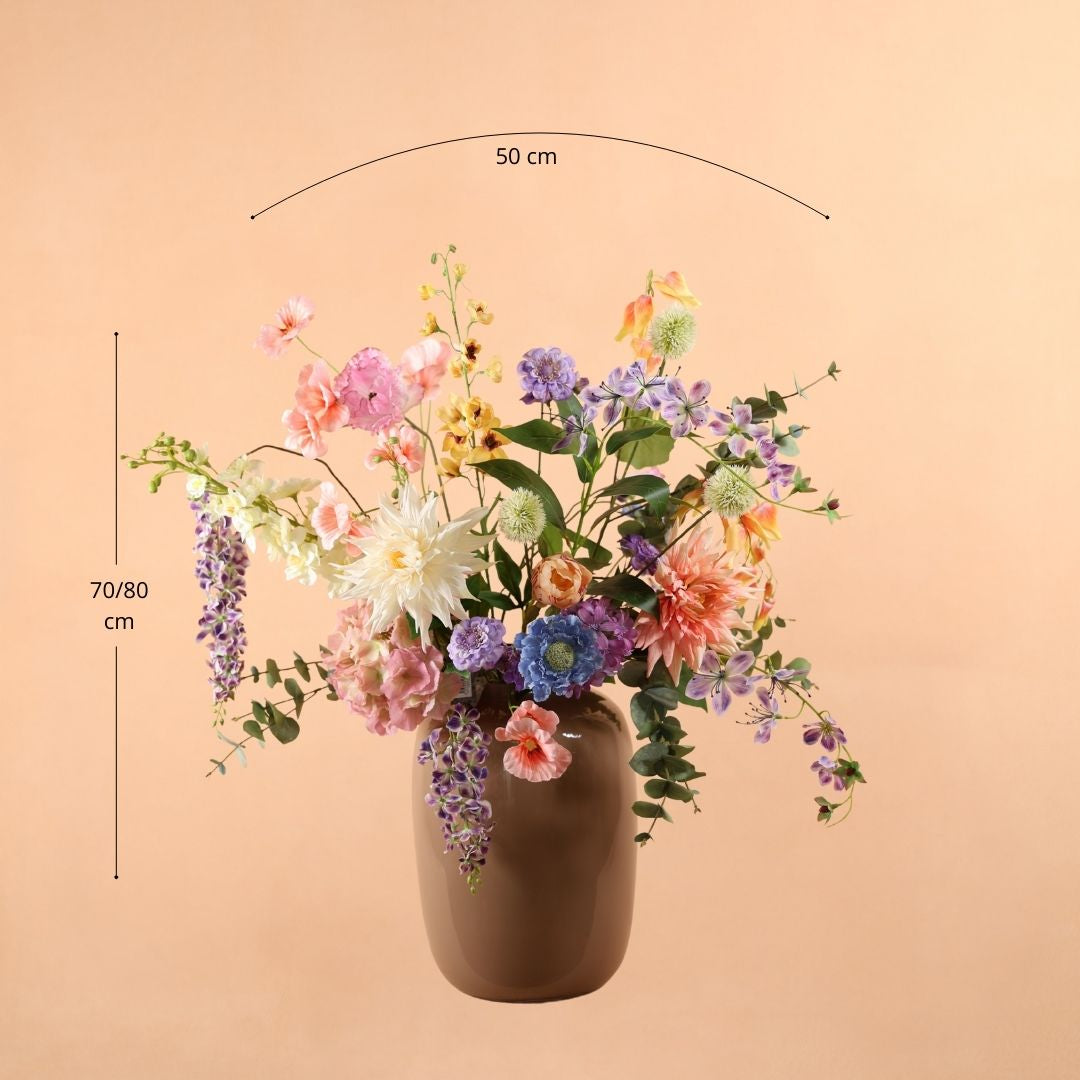 Zijden Boeket - Royaal Pastel