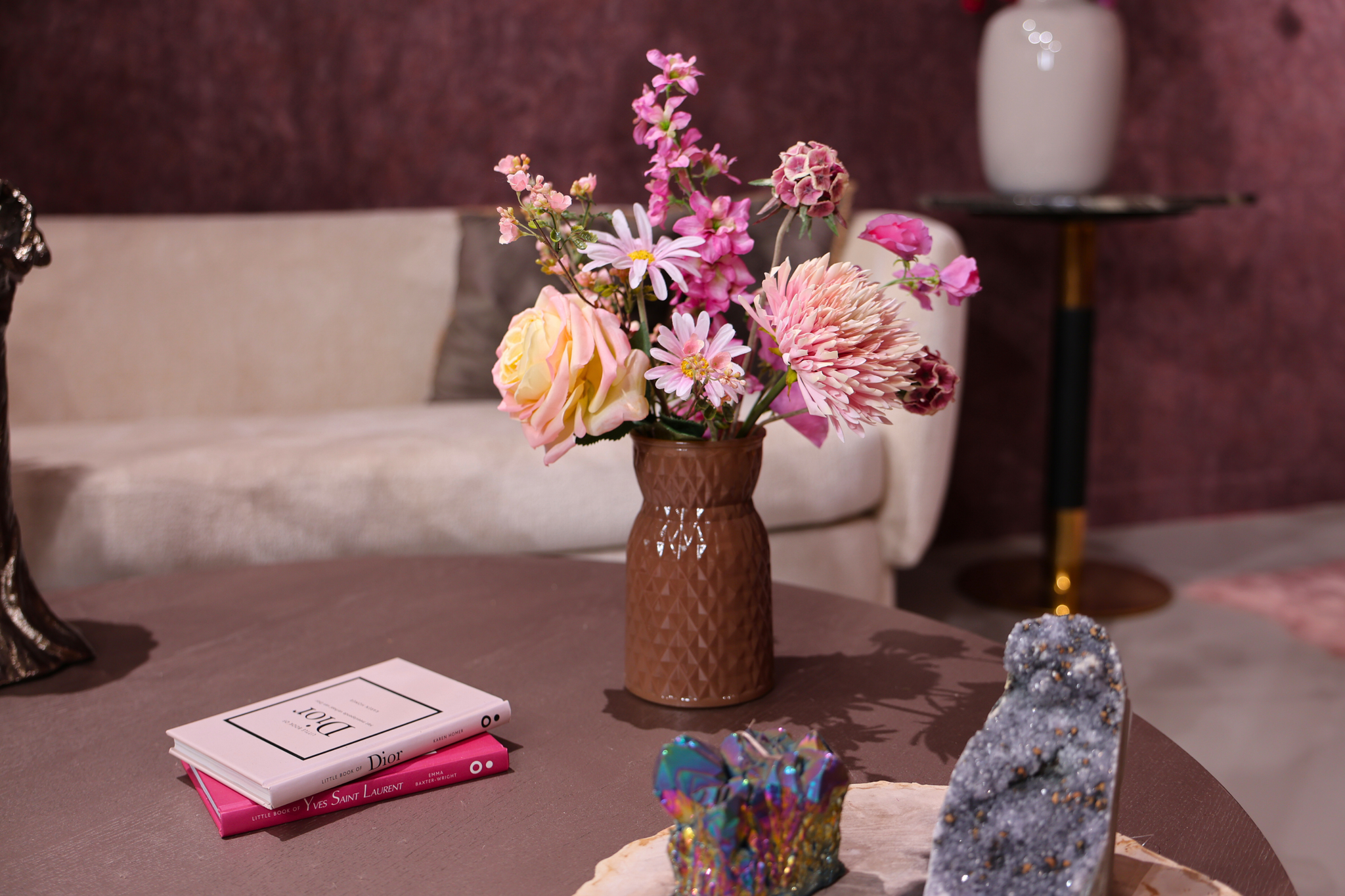Zijdenboeket Fleuré small - Kunstbloemen boeket - zijden bloemen