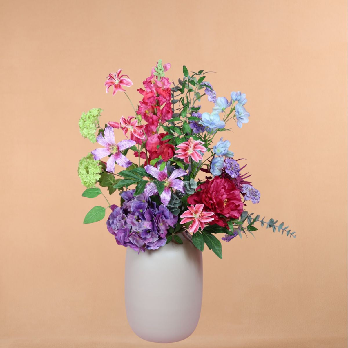 kleurrijk zijdenboeket 