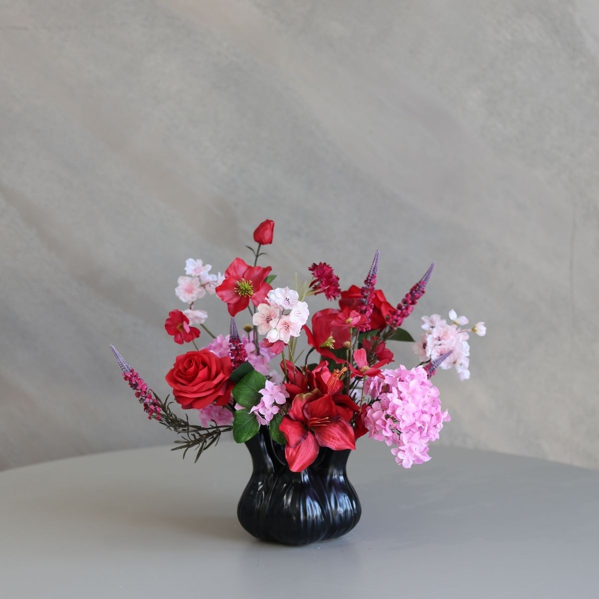 Zijdenboeket Mommy rose – incl. Toetervaas - S