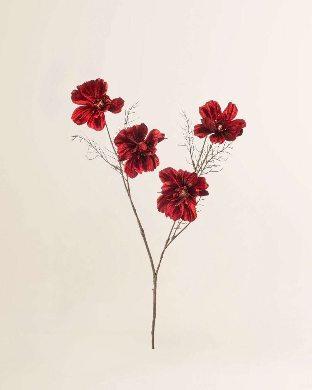 Cosmos velvet tak Red 83 cm